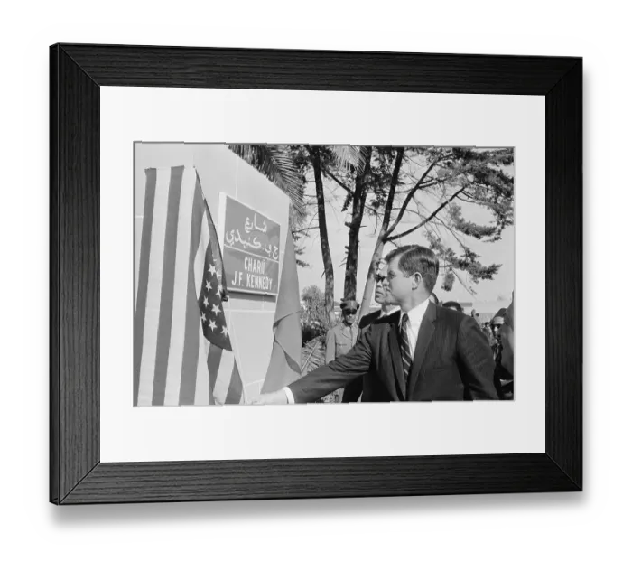 Framed Print : Edward Kennedy Inaugurating JFK Boulevard Framed Print : Edward Kennedy Inaugurating JFK Boulevard