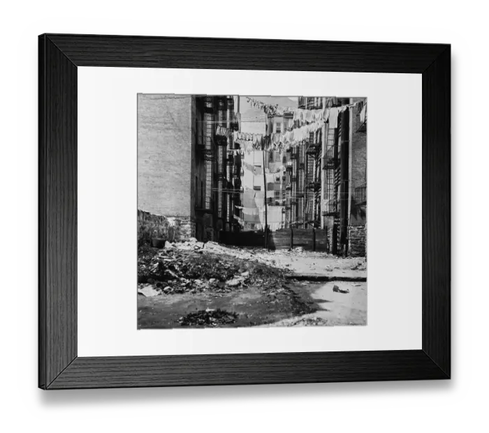 Framed Print : New York Tenement Life Framed Print : New York Tenement Life