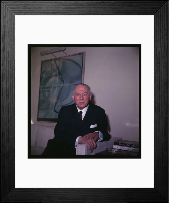 Framed Print : Sidney Farber Sitting by Portrait Framed Print : Sidney Farber Sitting by Portrait