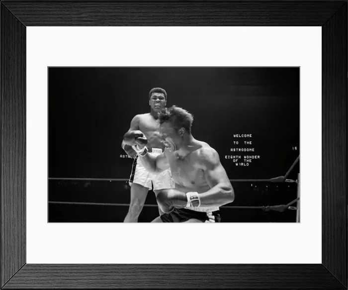 Framed Print : Boxer Muhammad Ali Knocking Out Cleveland Williams Framed Print : Boxer Muhammad Ali Knocking Out Cleveland Williams