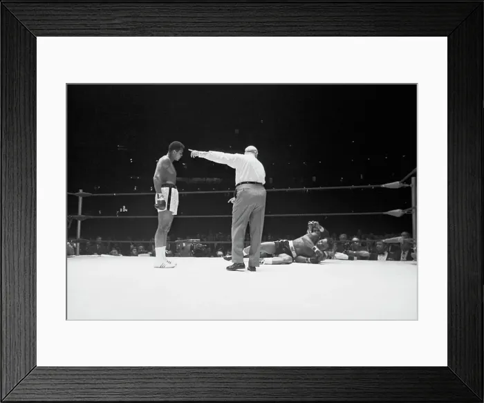 Framed Print : Muhammad Ali Standing Over Cleveland Williams Framed Print : Muhammad Ali Standing Over Cleveland Williams