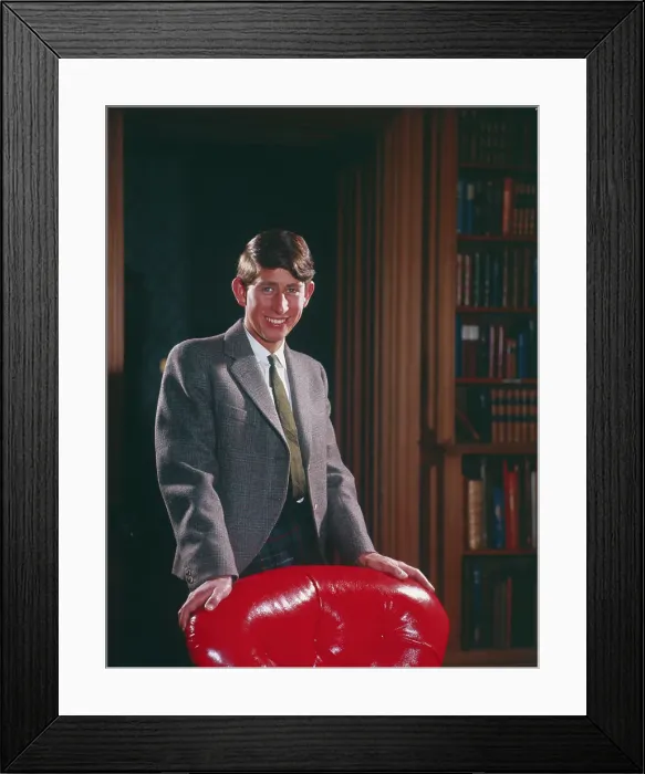Framed Print : Portrait of Prince Charles on His 18th Birthday Framed Print : Portrait of Prince Charles on His 18th Birthday