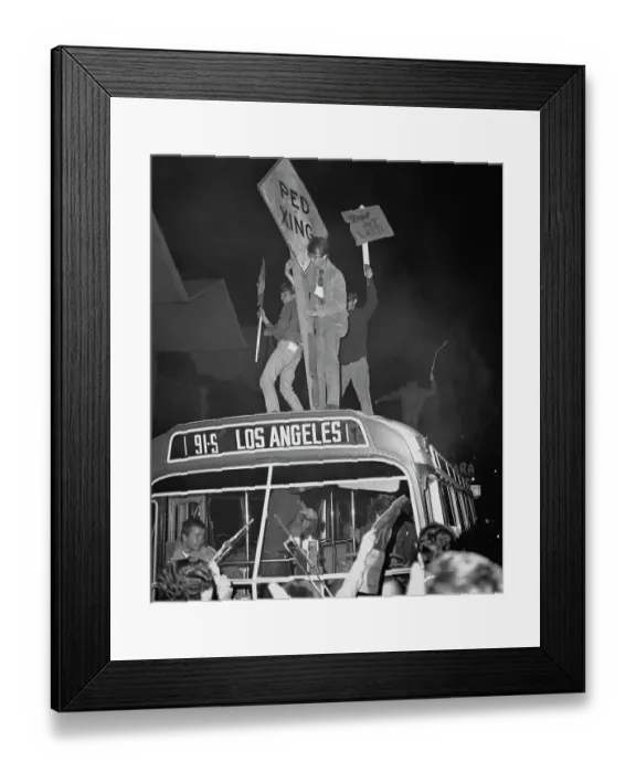 Framed Print : Sunset Strip Curfew Riots, 1966 Framed Print : Sunset Strip Curfew Riots, 1966