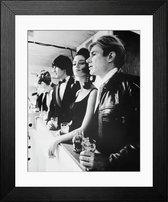 Framed Print : Andy Warhol and Susan Bottomly Framed Print : Andy Warhol and Susan Bottomly