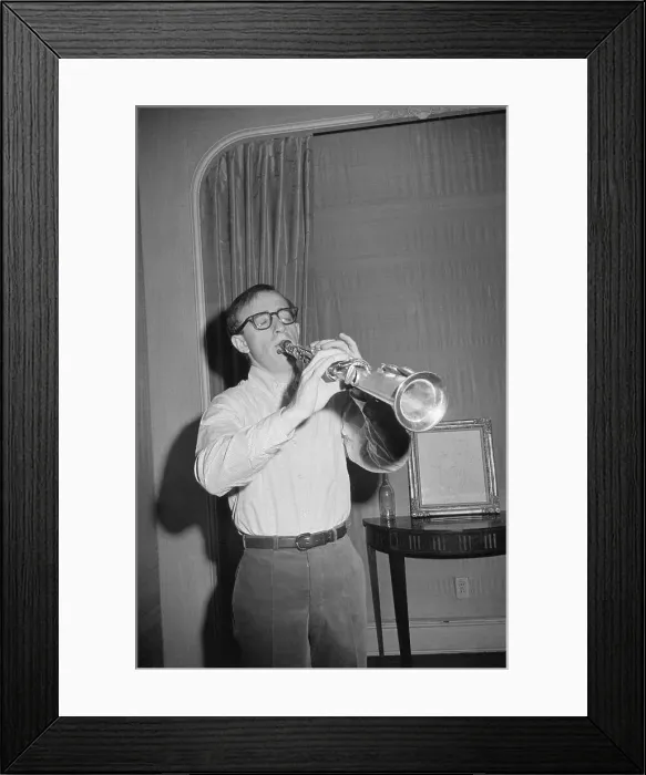 Framed Print : Woody Allen Plays Clarinet Waist-up Framed Print : Woody Allen Plays Clarinet Waist-up