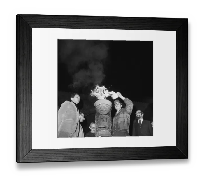 Framed Print : Vietnam Veteran Burning Discharge Papers Framed Print : Vietnam Veteran Burning Discharge Papers