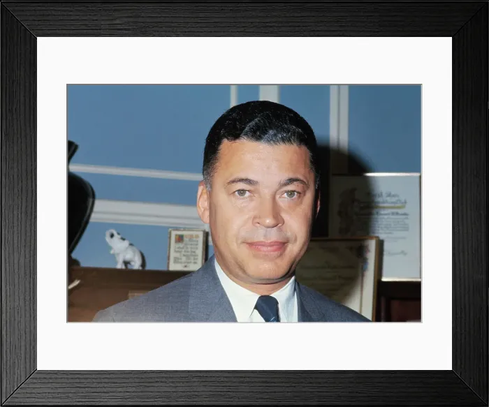 Framed Print : Head Shot of Edward Brooke Posing for Camera Framed Print : Head Shot of Edward Brooke Posing for Camera