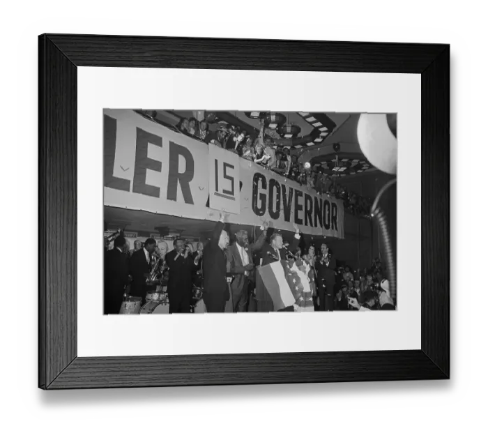 Framed Print : Nelson Rockefeller Elected Governor Framed Print : Nelson Rockefeller Elected Governor