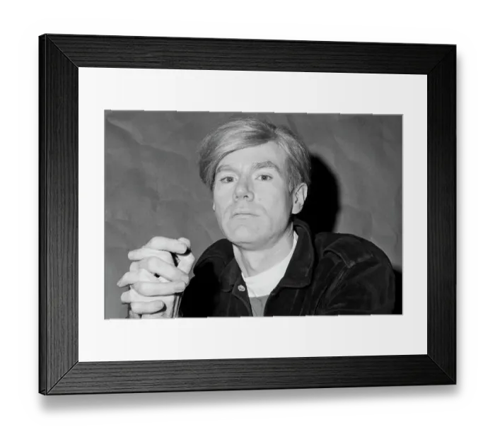 Framed Print : Portrait of Andy Warhol, 1966