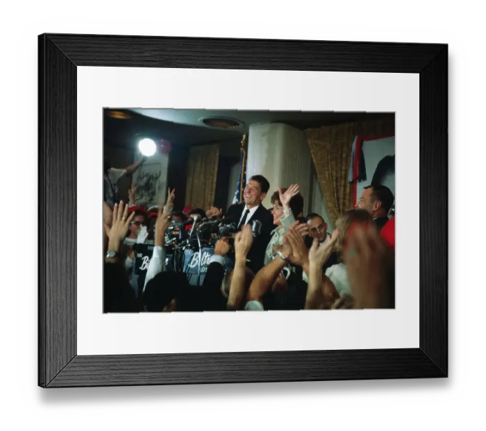 Framed Print : Ronald Reagan and Wife at Republican Headquarters Framed Print : Ronald Reagan and Wife at Republican Headquarters