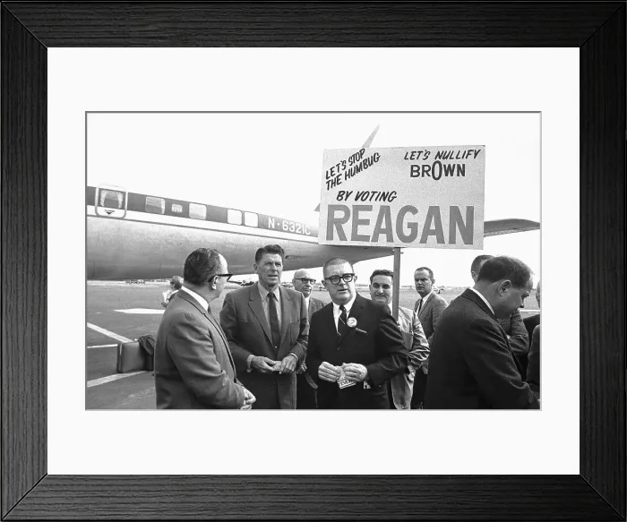 Framed Print : Ronald Reagan at Airport Rally Framed Print : Ronald Reagan at Airport Rally
