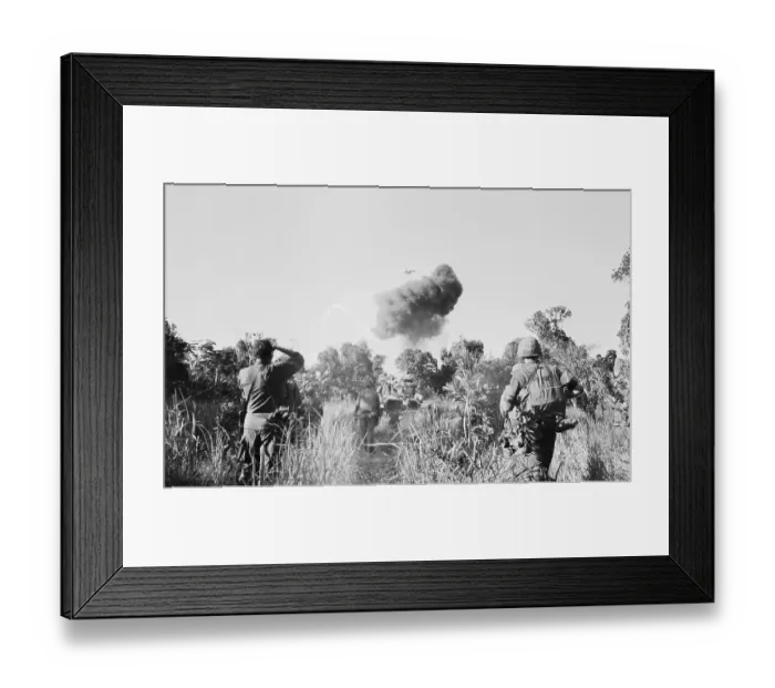 Framed Print : Phantom Jet Dropping Napalm Framed Print : Phantom Jet Dropping Napalm