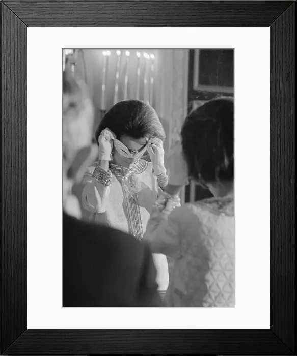 Framed Print : Lee Radziwill Covering her Face Framed Print : Lee Radziwill Covering her Face