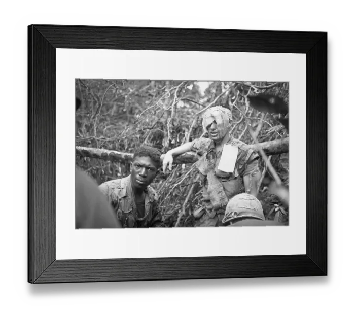 Framed Print : Bandaged Soldiers in Viet Nam Framed Print : Bandaged Soldiers in Viet Nam