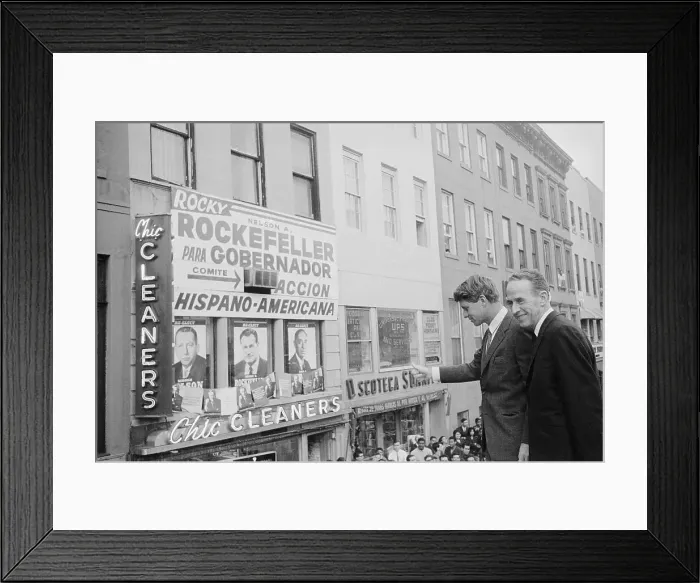 Framed Print : Robert Kennedy Waving to a Crowd of Spectators Framed Print : Robert Kennedy Waving to a Crowd of Spectators