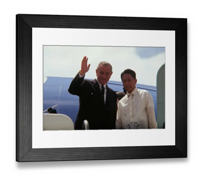 Framed Print : Lyndon Johnson and Ferdinand Marcos Framed Print : Lyndon Johnson and Ferdinand Marcos