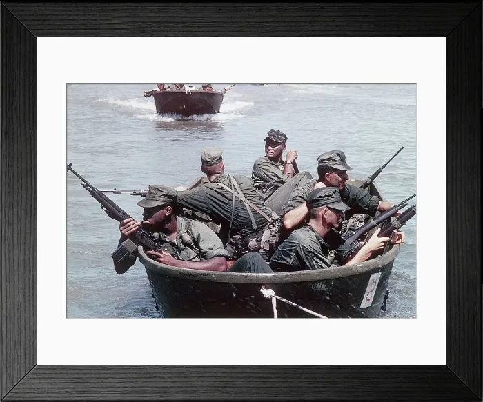 Framed Print : Marines in Amphibious Assault Framed Print : Marines in Amphibious Assault