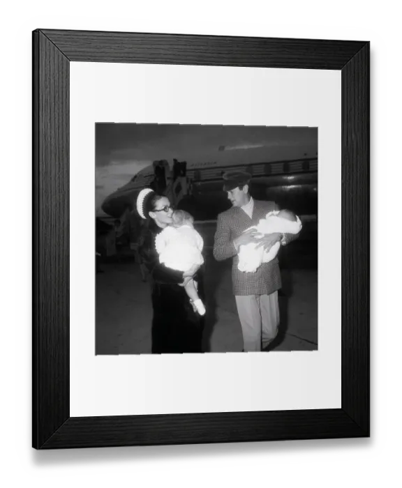 Framed Print : Tony Curtis and Family Framed Print : Tony Curtis and Family