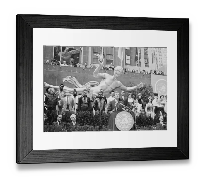 Framed Print : United Nations Anniversary Celebration Addresses Framed Print : United Nations Anniversary Celebration Addresses