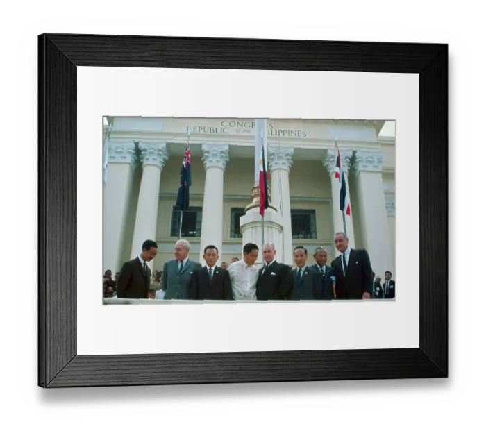 Framed Print : Chiefs of State at Manila State Conference Framed Print : Chiefs of State at Manila State Conference