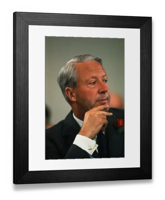 Framed Print : Portrait of Edward Heath Framed Print : Portrait of Edward Heath