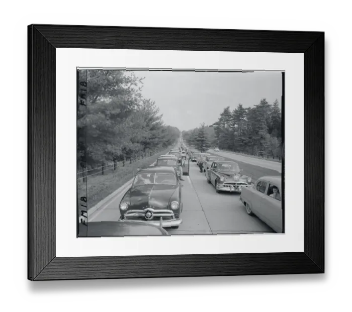 Framed Print : Cars Waiting in Traffic Framed Print : Cars Waiting in Traffic