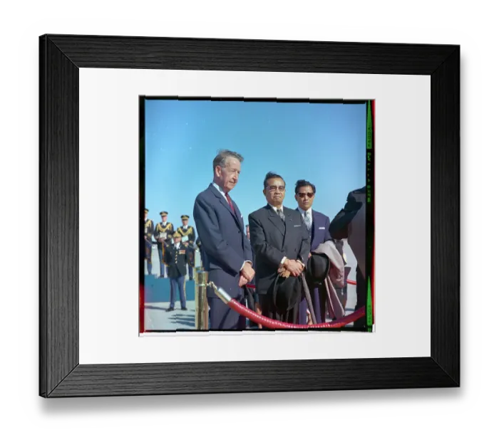Framed Print : Amabassadors and Ministers Meeting Souvanna Phouma