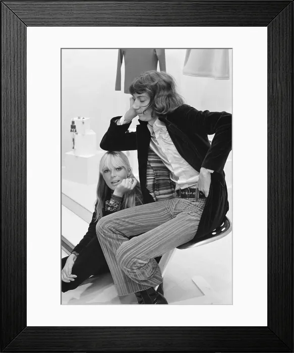 Framed Print : Antoine Relaxes with Nico Framed Print : Antoine Relaxes with Nico
