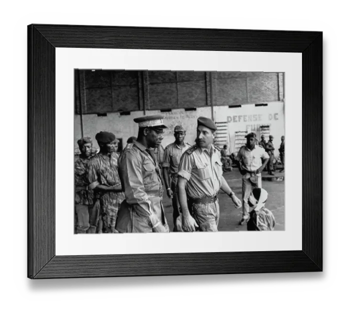 Framed Print : Congolese Military Officers Framed Print : Congolese Military Officers