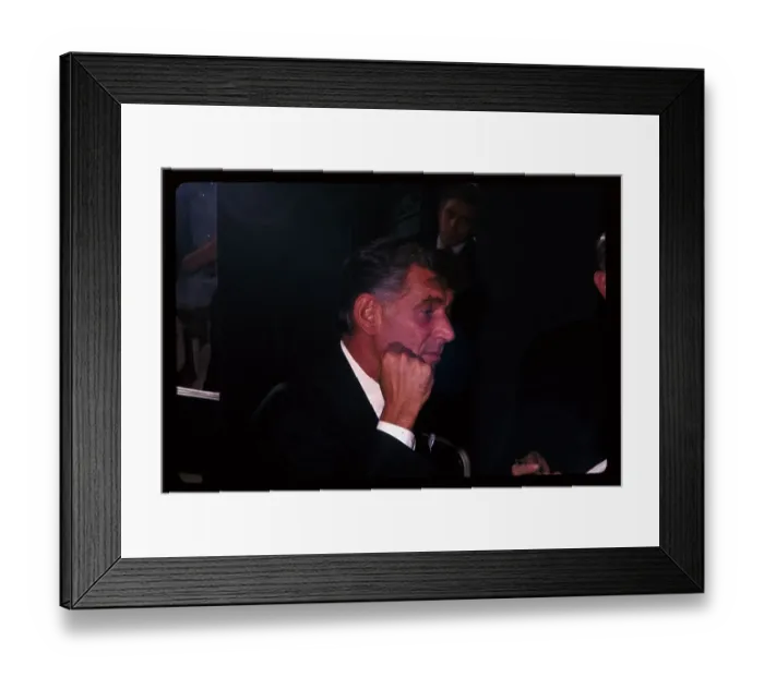 Framed Print : Portrait of Leonard Bernstein Framed Print : Portrait of Leonard Bernstein