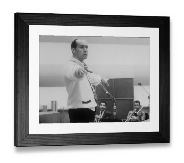 Framed Print : Henry Mancini Conducts The Downbeat Framed Print : Henry Mancini Conducts The Downbeat