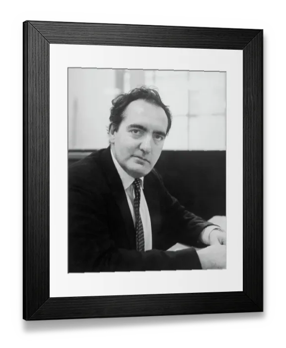 Framed Print : Portrait of Clive Barnes Framed Print : Portrait of Clive Barnes