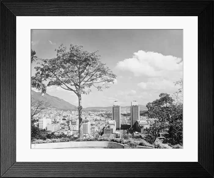 Framed Print : Distant View of Buildings of Caracas