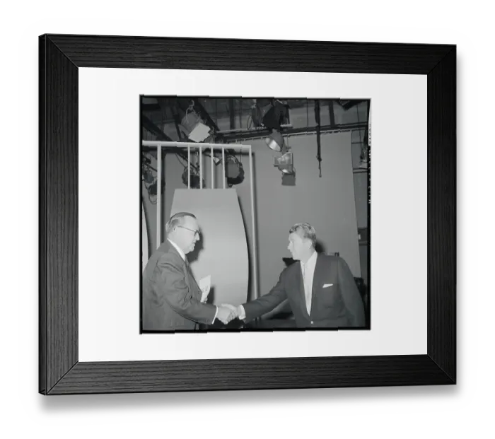 Framed Print : Ronald Reagan and Edmund Brown Shaking Hands Framed Print : Ronald Reagan and Edmund Brown Shaking Hands