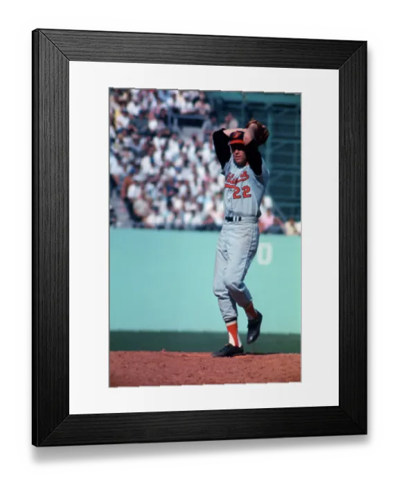 Framed Print : Jim Palmer Pitching in a World Series Game Framed Print : Jim Palmer Pitching in a World Series Game