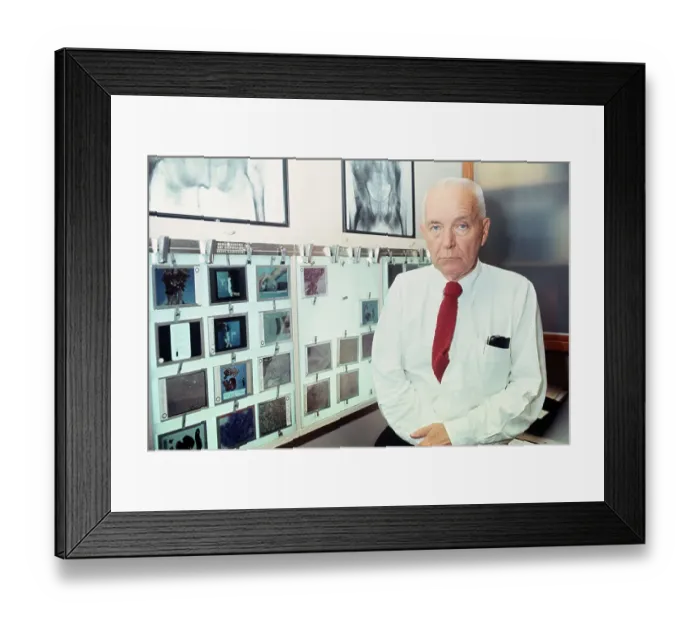 Framed Print : Portrait of Charles B. Huggins Framed Print : Portrait of Charles B. Huggins