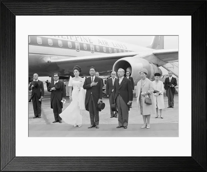 Framed Print : Ferdinand Marcos And Wife In Japan Framed Print : Ferdinand Marcos And Wife In Japan