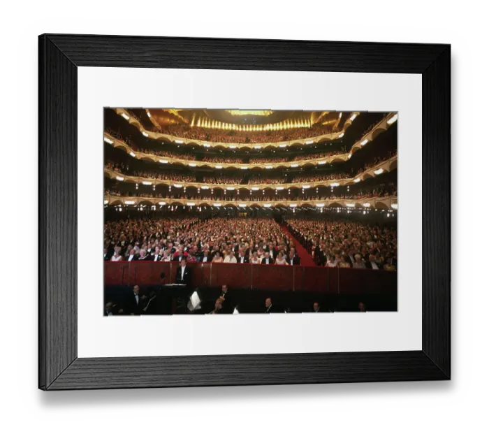 Framed Print : Audience in New Metropolitan Opera House Framed Print : Audience in New Metropolitan Opera House