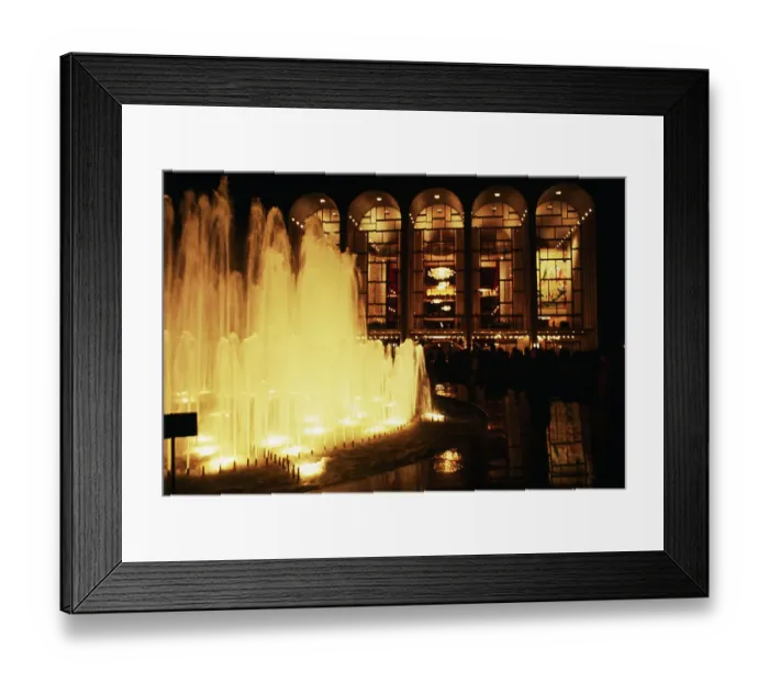 Framed Print : Night View of Metropolitan Opera House