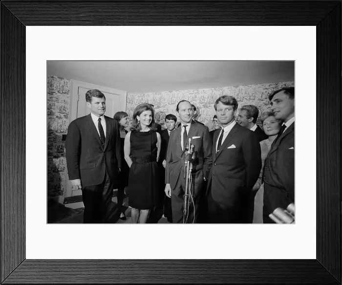 Framed Print : Mrs. Kennedy, Edward and Robert Kennedy and Lord Harlech