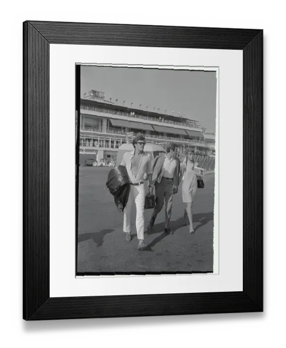 Framed Print : Jane Fonda with Roger Vadim and Peter Fonda
