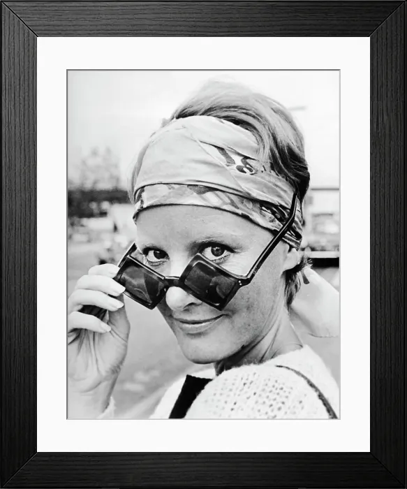 Framed Print : Petula Clark Looking Over Sunglasses Framed Print : Petula Clark Looking Over Sunglasses