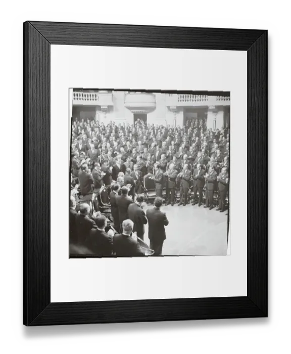 Framed Print : Congress Applauding Gustavo Diaz Ordaz Framed Print : Congress Applauding Gustavo Diaz Ordaz