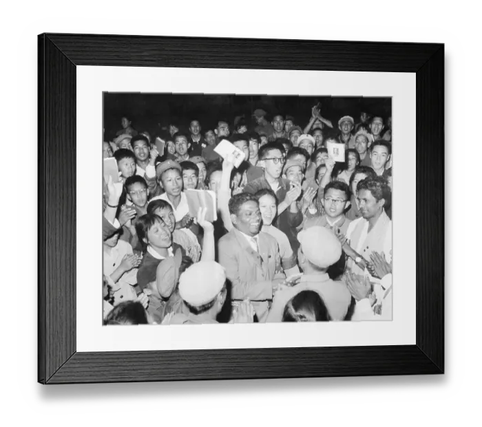 Framed Print : Red Guards Greeting Singhalese Officials Framed Print : Red Guards Greeting Singhalese Officials