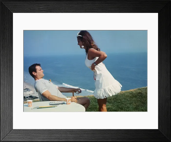 Framed Print : Portrait of Tony Curtis and Claudia Cardinale Framed Print : Portrait of Tony Curtis and Claudia Cardinale