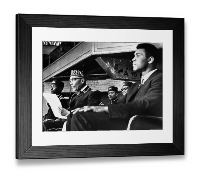 Framed Print : Boxer Mumammad Ali at Nation of Islam Meeting Framed Print : Boxer Mumammad Ali at Nation of Islam Meeting