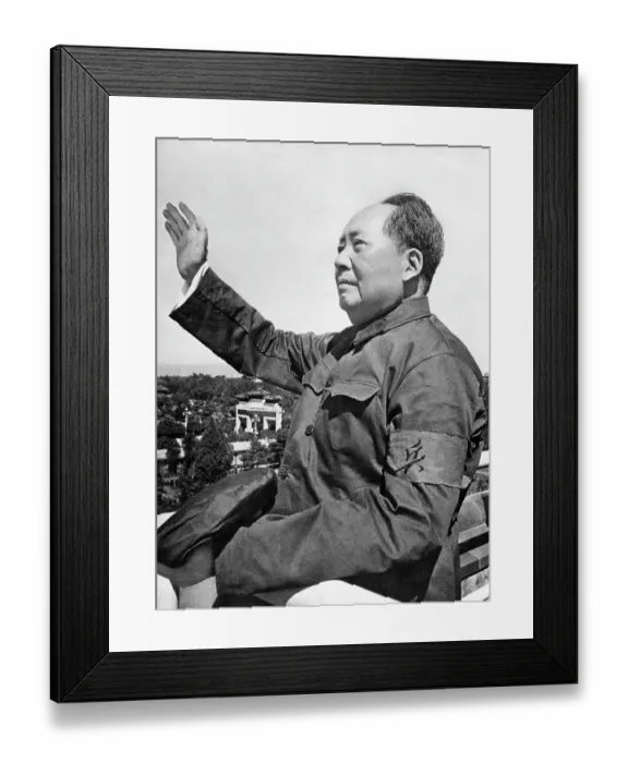 Framed Print : Mao Zedong Waving Framed Print : Mao Zedong Waving
