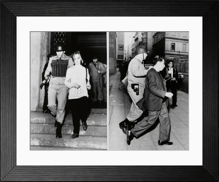 Framed Print : Police Arresting Argentine Students Framed Print : Police Arresting Argentine Students