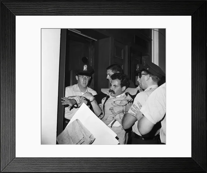 Framed Print : Court Officers Eject Jerry Rubin Framed Print : Court Officers Eject Jerry Rubin