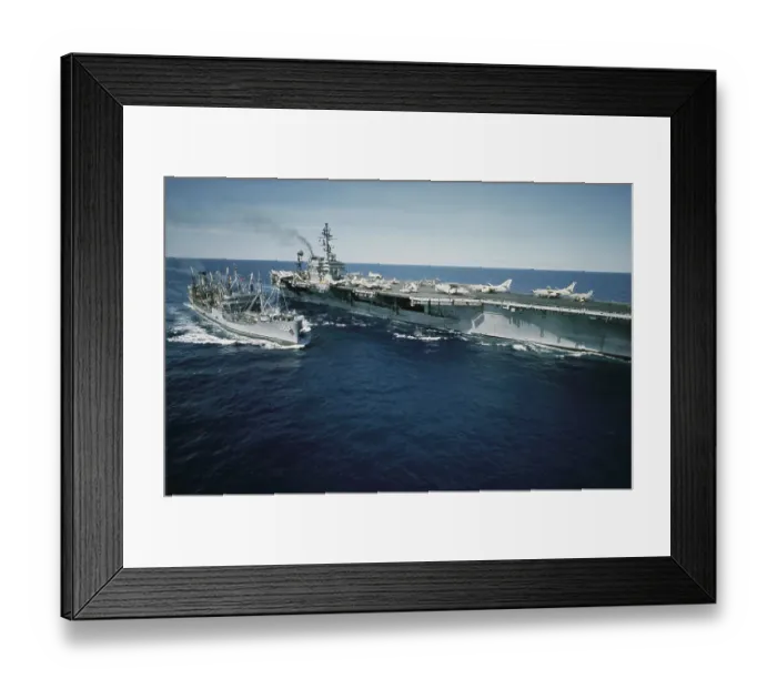 Framed Print : USS Cacapon & USS Constellation, Vietnam War Framed Print : USS Cacapon & USS Constellation, Vietnam War